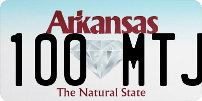 AR license plate 100MTJ