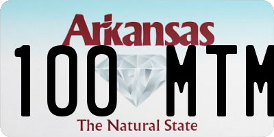 AR license plate 100MTM