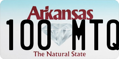AR license plate 100MTQ