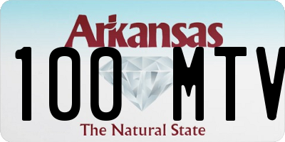 AR license plate 100MTV