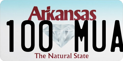 AR license plate 100MUA
