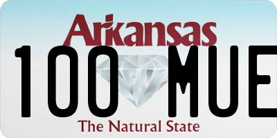 AR license plate 100MUE