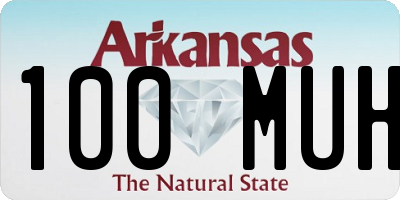 AR license plate 100MUH