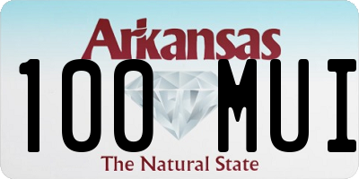 AR license plate 100MUI