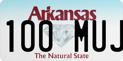 AR license plate 100MUJ