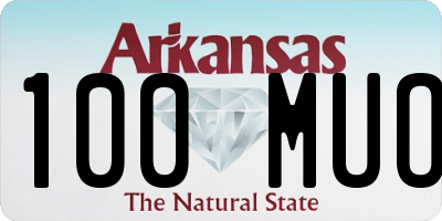 AR license plate 100MUO
