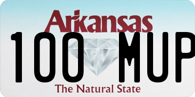 AR license plate 100MUP