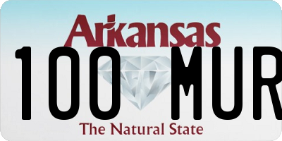 AR license plate 100MUR