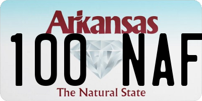 AR license plate 100NAF