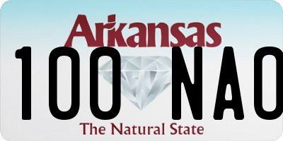 AR license plate 100NAO