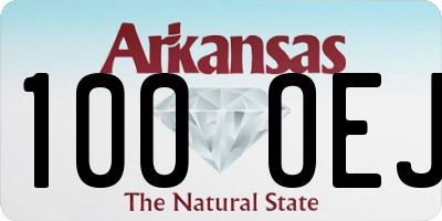 AR license plate 100OEJ