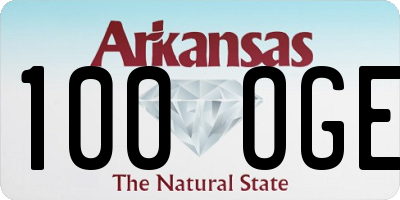 AR license plate 100OGE