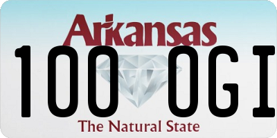 AR license plate 100OGI