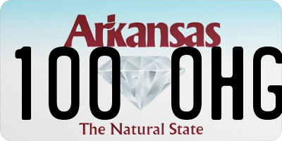 AR license plate 100OHG