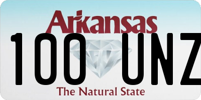 AR license plate 100UNZ