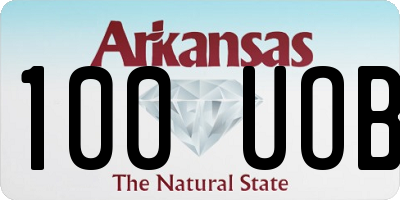AR license plate 100UOB
