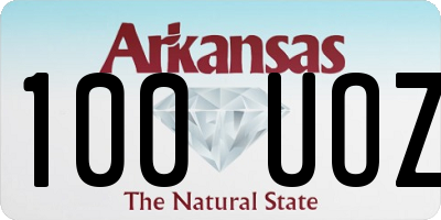 AR license plate 100UOZ