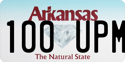 AR license plate 100UPM