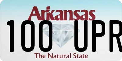 AR license plate 100UPR