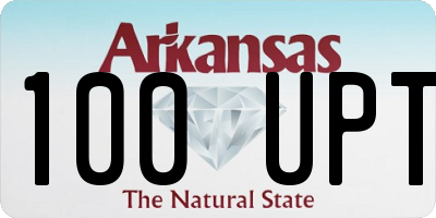 AR license plate 100UPT