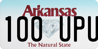 AR license plate 100UPU