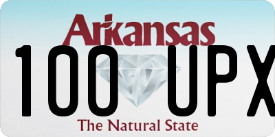 AR license plate 100UPX