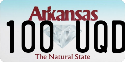 AR license plate 100UQD