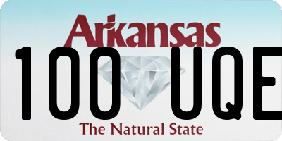AR license plate 100UQE