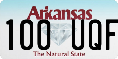 AR license plate 100UQF