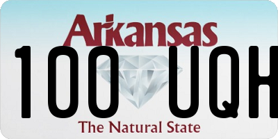 AR license plate 100UQH