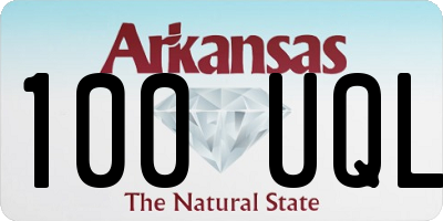 AR license plate 100UQL