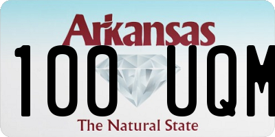 AR license plate 100UQM