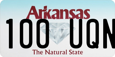 AR license plate 100UQN
