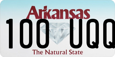 AR license plate 100UQQ