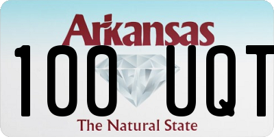 AR license plate 100UQT
