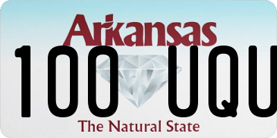 AR license plate 100UQU
