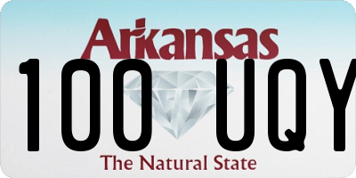 AR license plate 100UQY