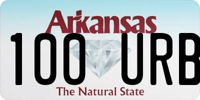 AR license plate 100URB