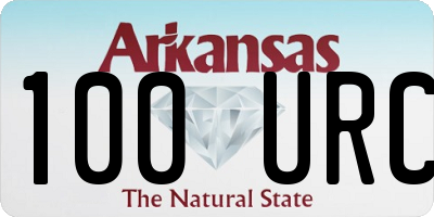 AR license plate 100URC