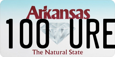 AR license plate 100URE