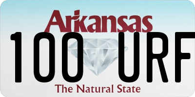 AR license plate 100URF