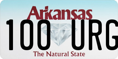 AR license plate 100URG