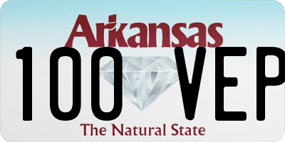 AR license plate 100VEP