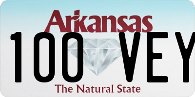 AR license plate 100VEY