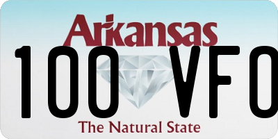 AR license plate 100VFO