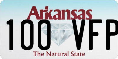 AR license plate 100VFP