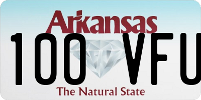 AR license plate 100VFU