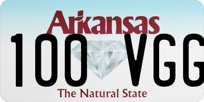 AR license plate 100VGG