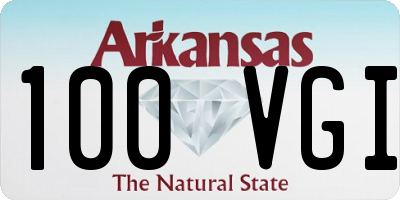 AR license plate 100VGI