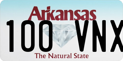 AR license plate 100VNX